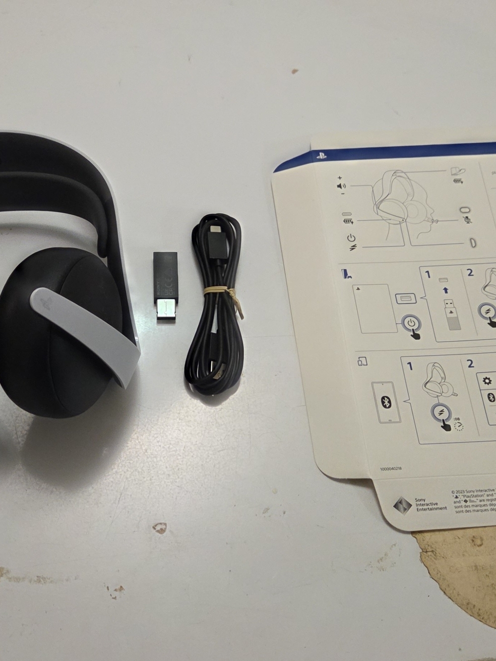 Sony Black and Gray Wireless Gaming Headset with USB Dongle